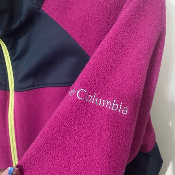Columbia women’s fleece full zip light jacket size L in multi colors - Picture 3 of 4